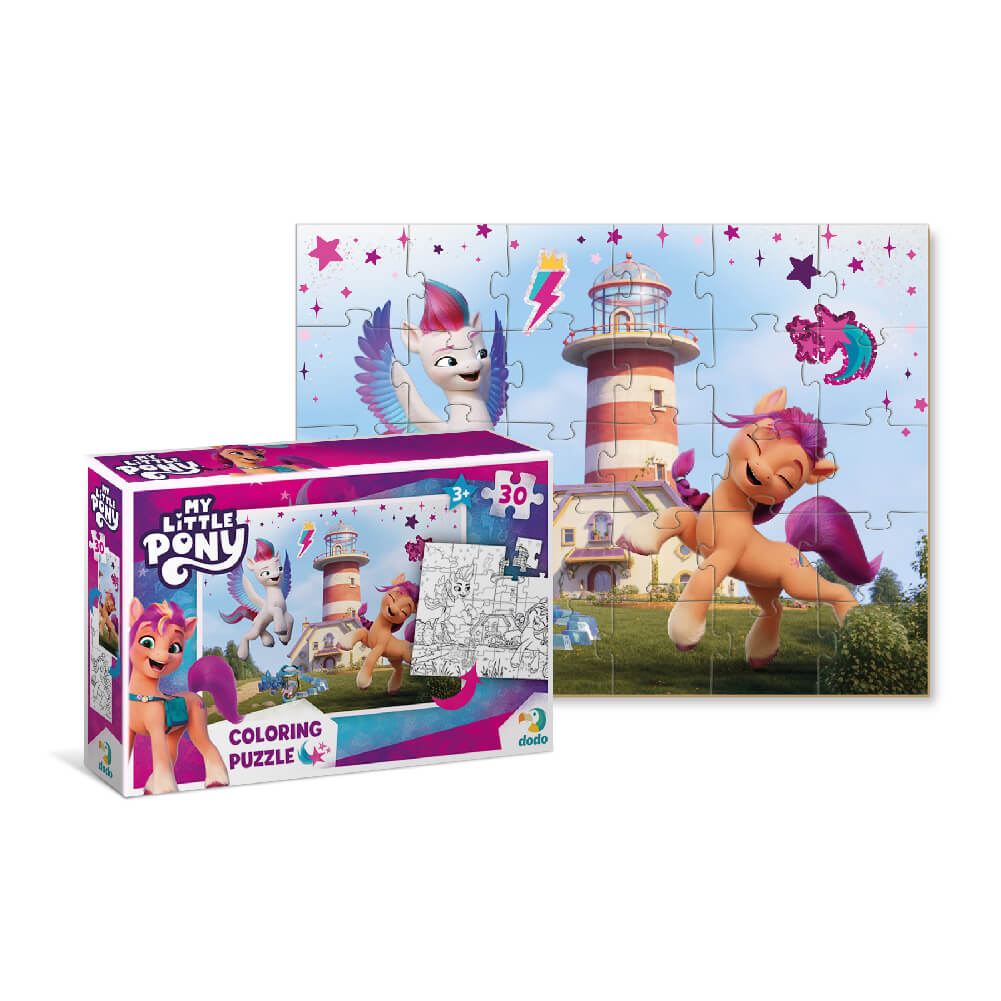 Caja del Puzzle para colorear My Little Pony Faro (30 piezas) de Dodo para peques a partir de 3 años