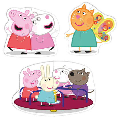 Puzzle evolutivo 3 en 1 Peppa Pig Amigos de Dodo para niños de 2 años de la marca Dodo