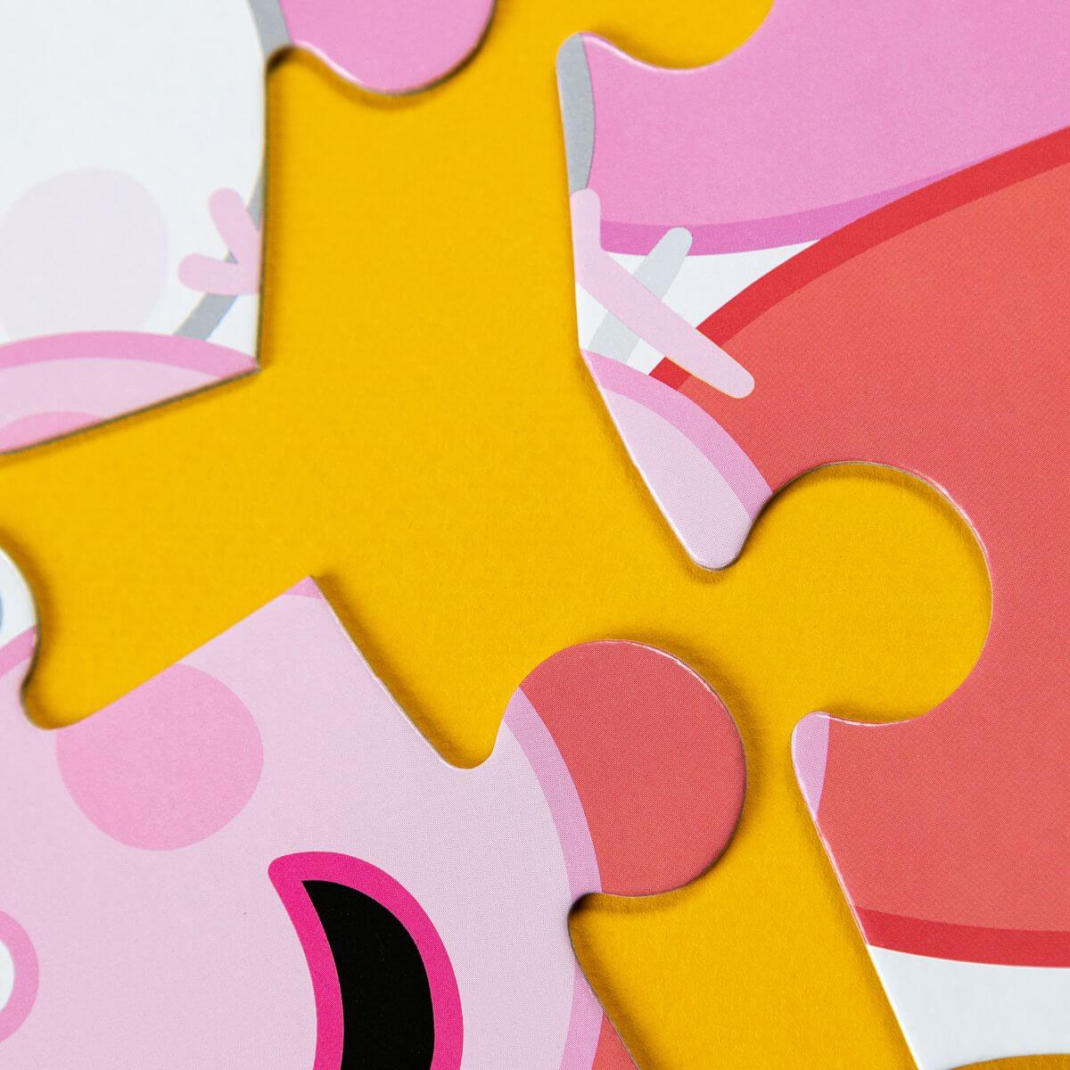 Detalle del Puzzle evolutivo 3 en 1 Peppa Pig Amigos de Dodo