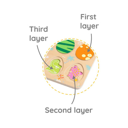 Puzzle de madera Dinosaurios