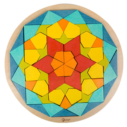 Puzzle Mandala de madera de Classic World para niños a partir de los 3 años