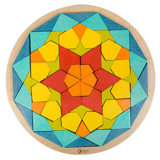 Puzzle Mandala de madera de Classic World para niños a partir de los 3 años