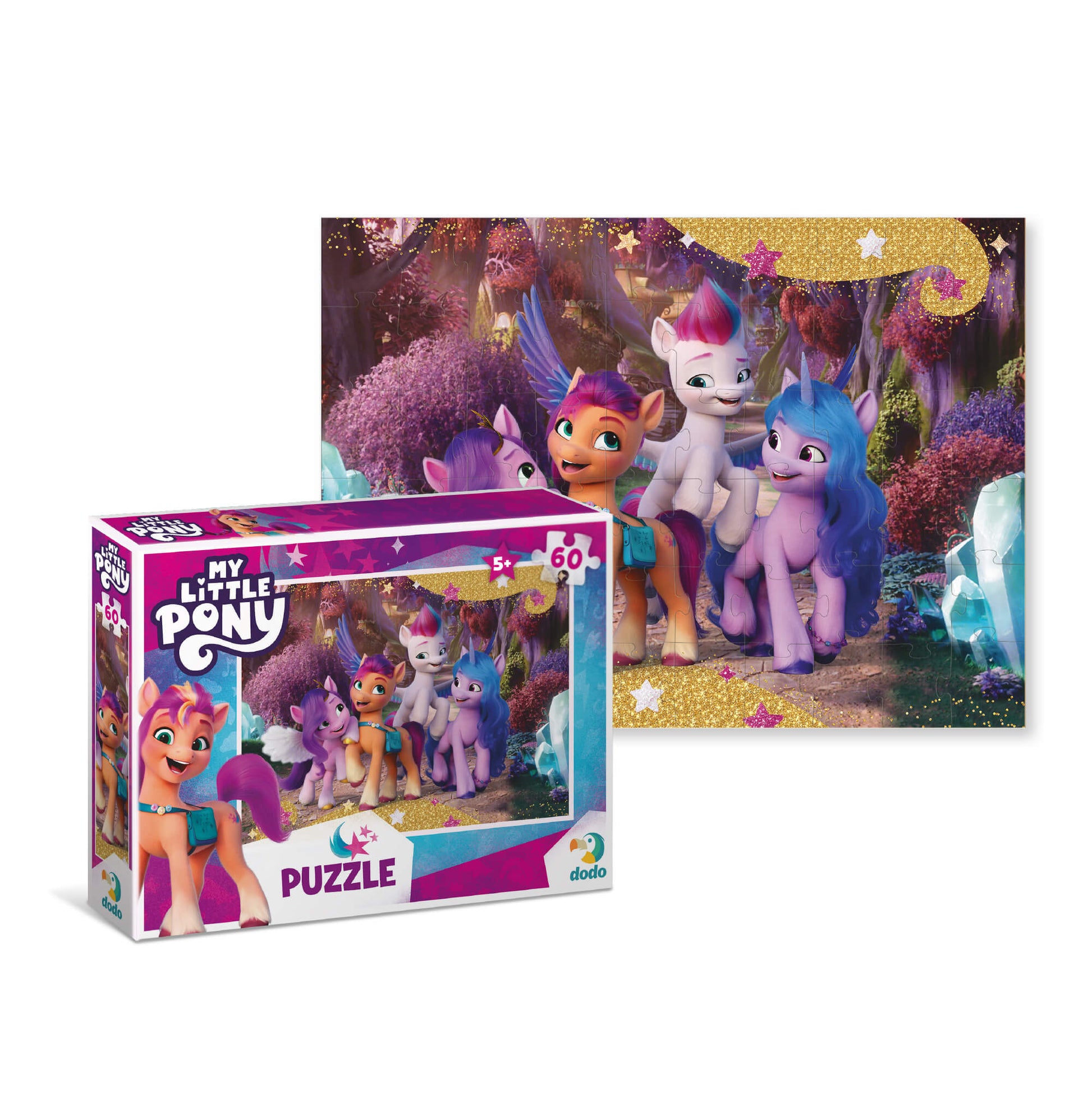 Caja y Puzzle My Little Pony Amistad (60 piezas) de Dodo para niñas a partir de 5 años