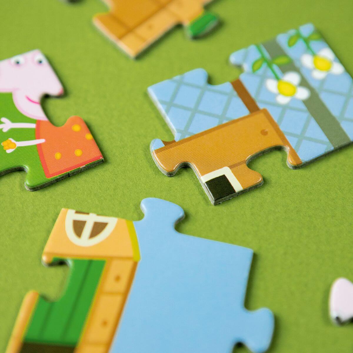 Montaje del Puzzle Peppa Pig Amigos saltando en el barro de 60 piezas para niños a partir de 4 años