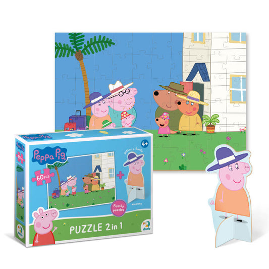 figura de cartón de Mama Pig del puzzle Peppa Pig de Dodo
