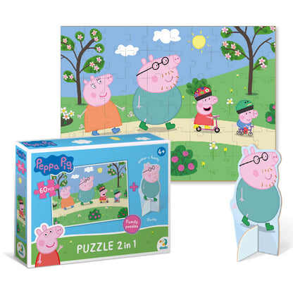 figura de cartón de Papa Pig del puzzle Peppa Pig de Dodo