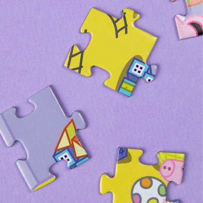 Piezas en detalle del Puzzle Peppa Pig Habitación (60 piezas) de Dodo