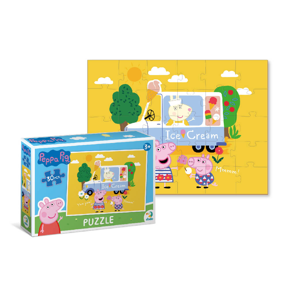 Caja y Puzzle Peppa Pig Helados (30 piezas) de Dodo para niños de 3 años