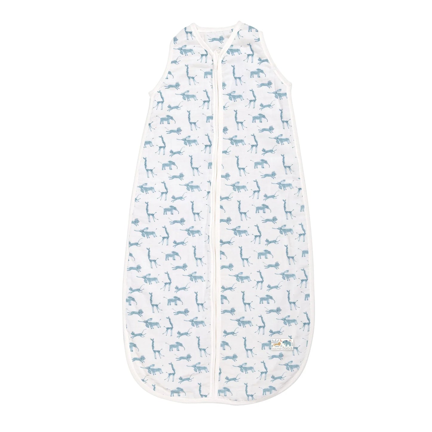 saco de bebé de muselina de algodón con motivo de animales acuarela de Moulin Roty