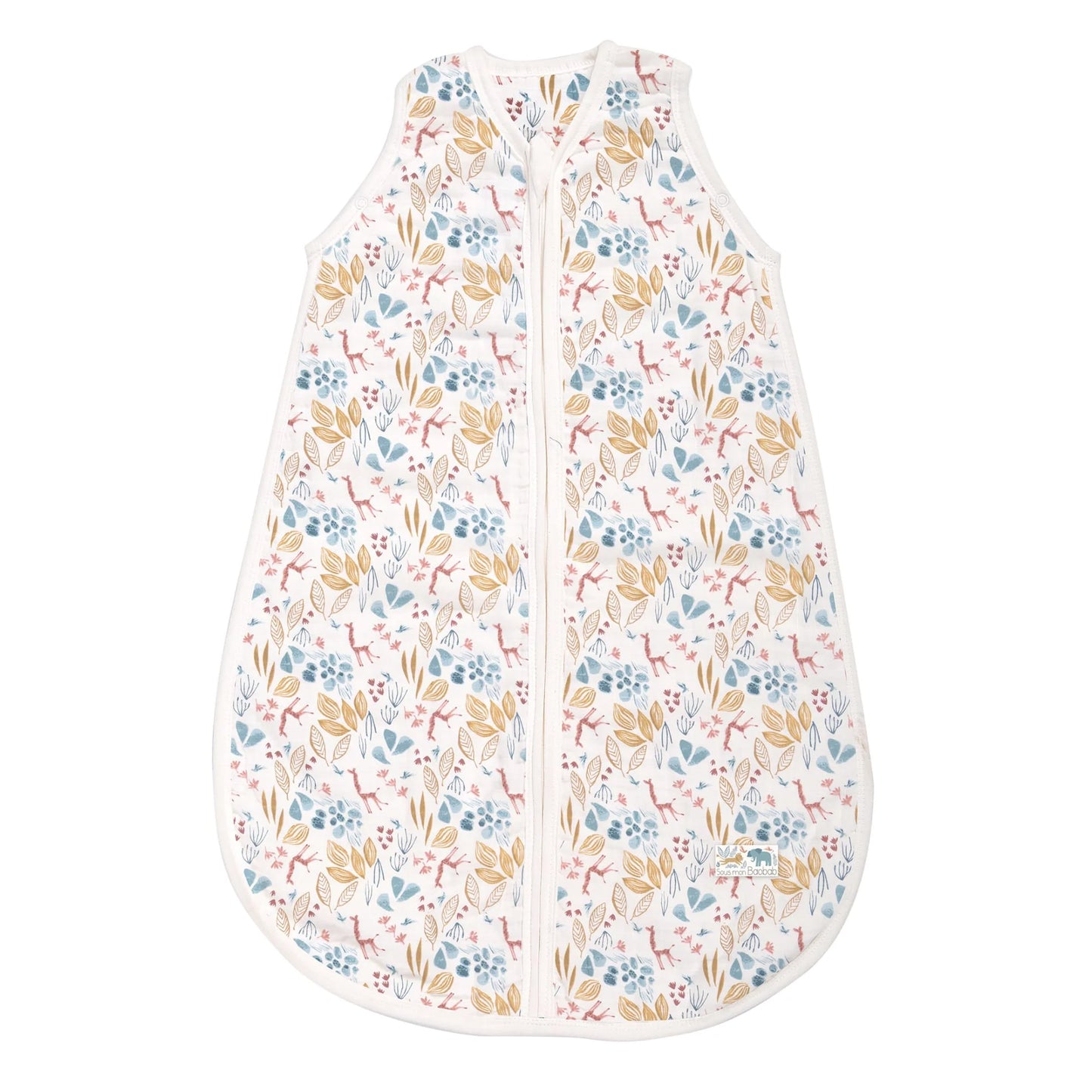 saco de dormir de verano Moulin Roty motivo flores para bebés de 0 a 24 meses

