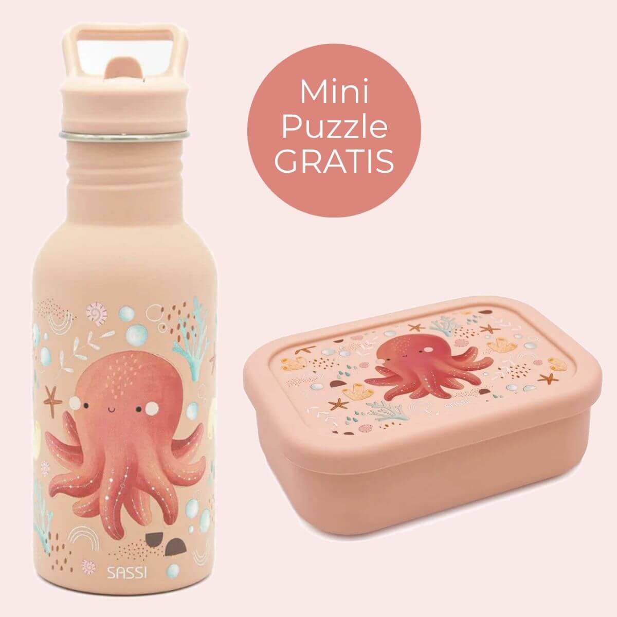 Set Pulpo (Botella + Fiambrera)