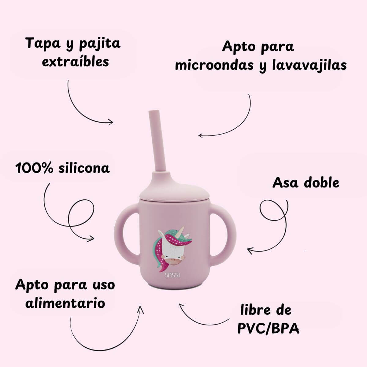 Tassa de silicona Unicorn