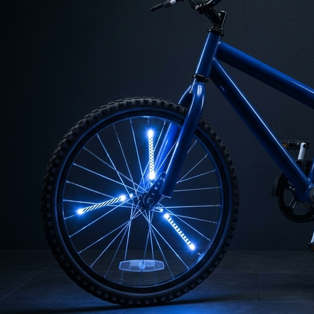 Tubos luminosos Brightz LED de color azul para radio de bicicleta 