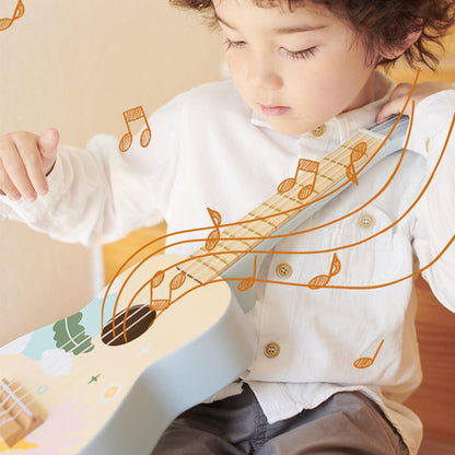 ukelele para niños a partir de 3 años con diseño floral