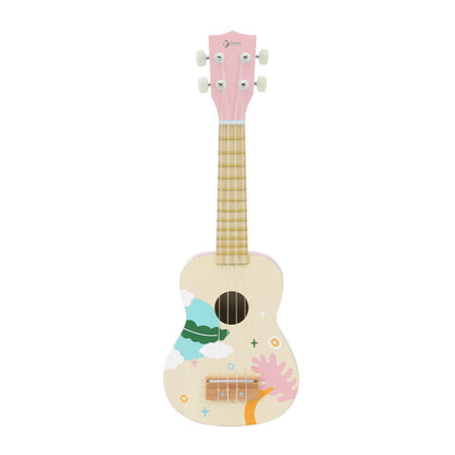 detalle del ukelele Iris rosa infantil