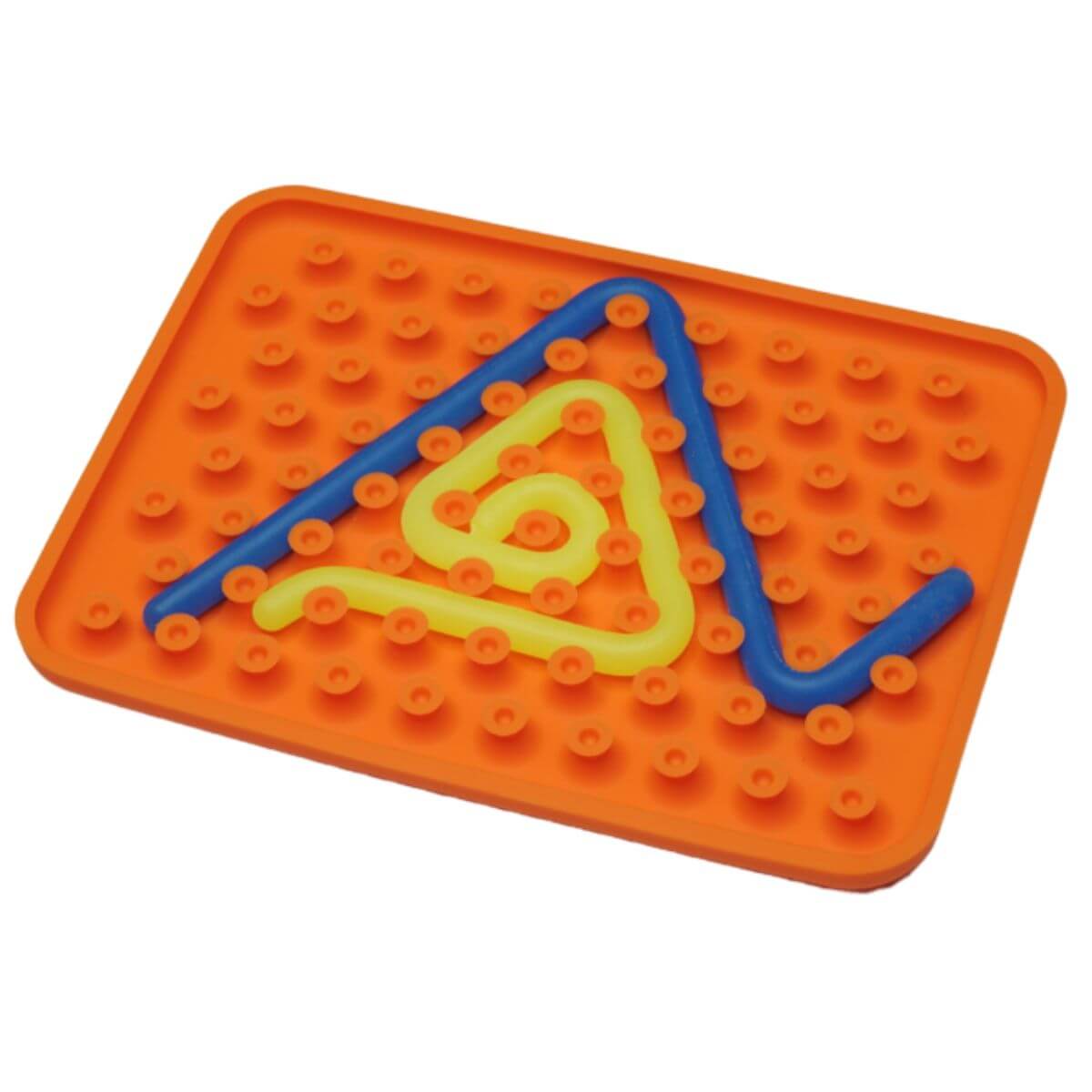 Juego sensorial de silicona de color naranja para desarrollar la motricidad fina a partir de los 3 años
