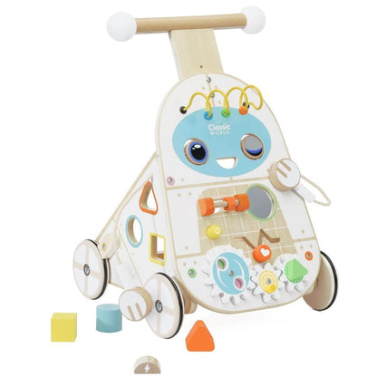 correpasillos de madera con xilófono y encajable para bebés desde 12 meses