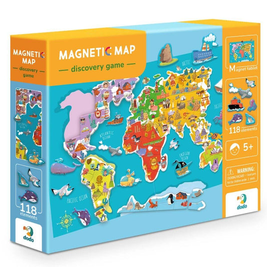 Juego magnético Mapa del mundo Dodo