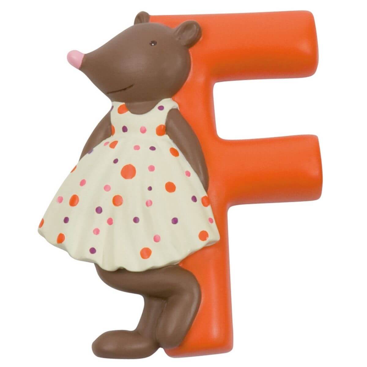 Letra infantil de resina F Moulin Roty