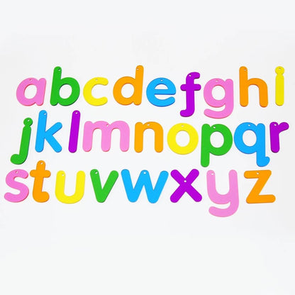 Letras minúsculas acrílicas de colores TickiT
