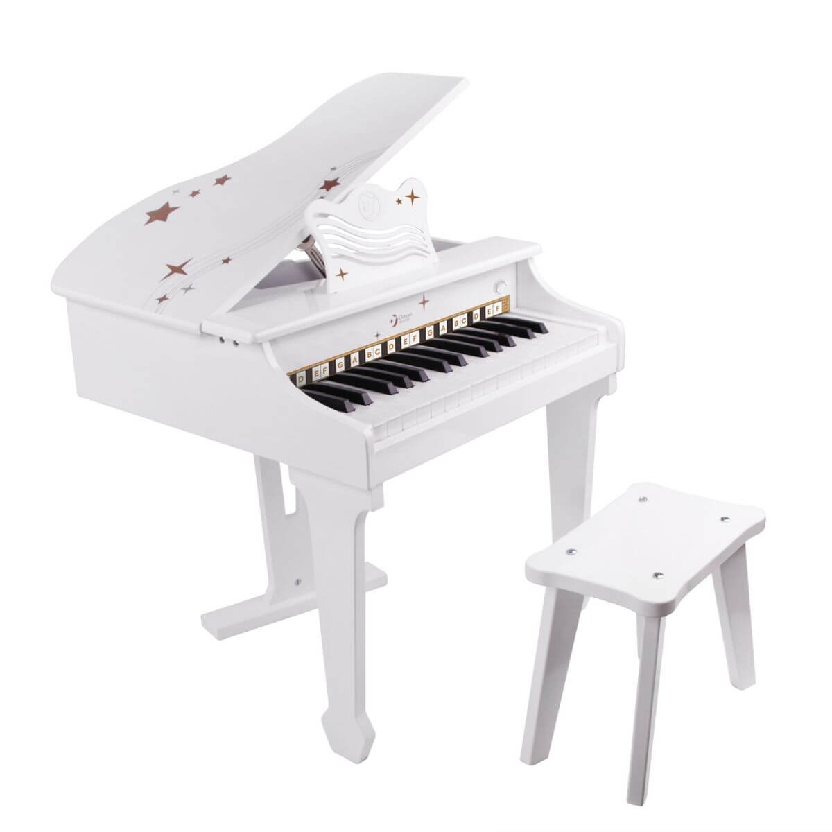 Piano eléctrico de cola blanco Classic World