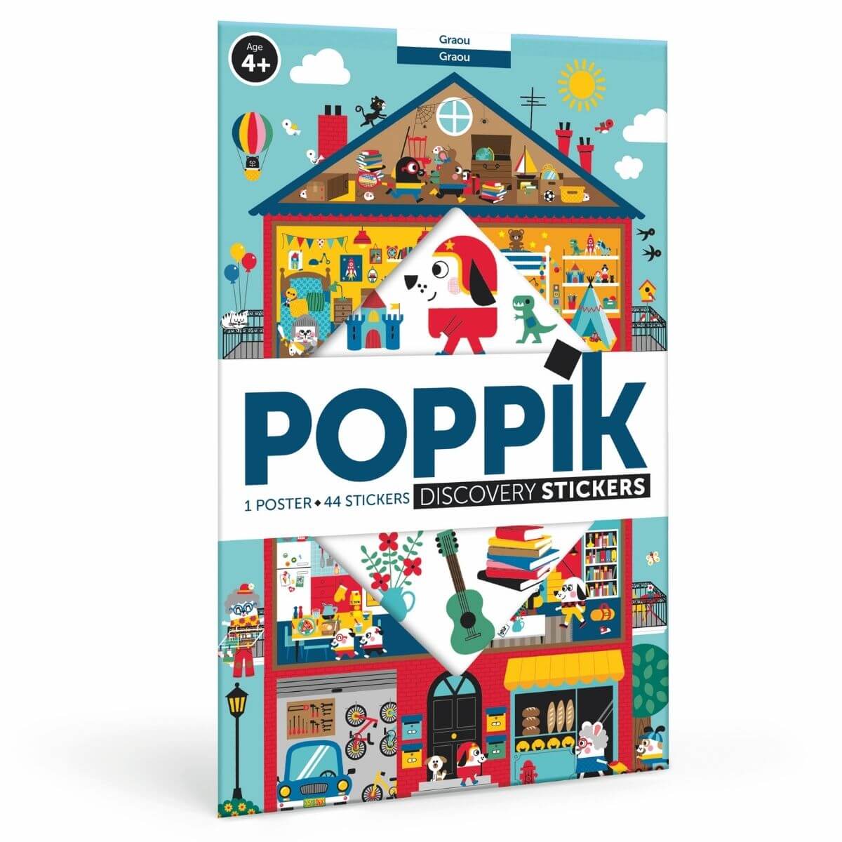 Póster educativo de Pegatinas En Casa Poppik