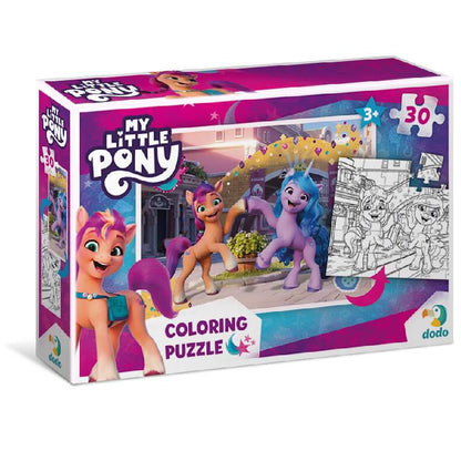 Puzzle 2 en 1 para colorear My Little Pony Amigas (30 piezas) de Dodo