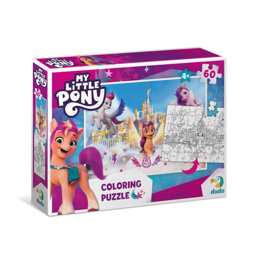Puzzle 2 en 1 para colorear My Little Pony Sunny, Izzy & Zipp (60 piezas)