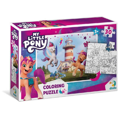 Puzzle 2 en 1 para colorear My Little Pony Sunny & Zipp (30 piezas) de Dodo