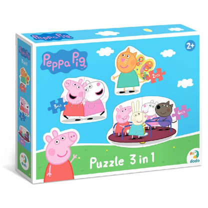 Puzzle evolutivo 3 en 1 Peppa Pig Amigos de Dodo