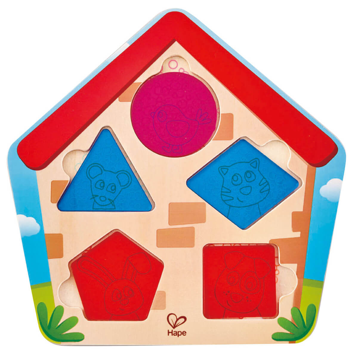 Puzzle con lentes Casita Hape