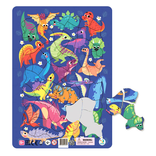 Puzzle en marco Dinosaurios