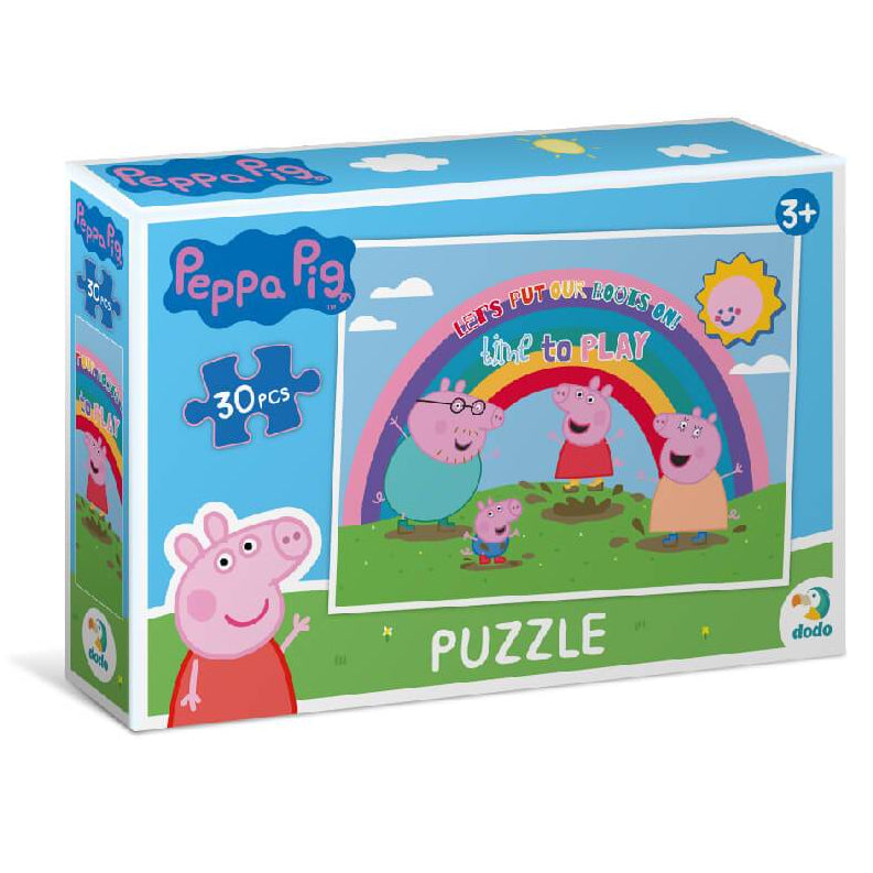 Caja del puzzle Peppa Pig Arcoíris (30 piezas) de Dodo para niños y niñas a partir de 3 años