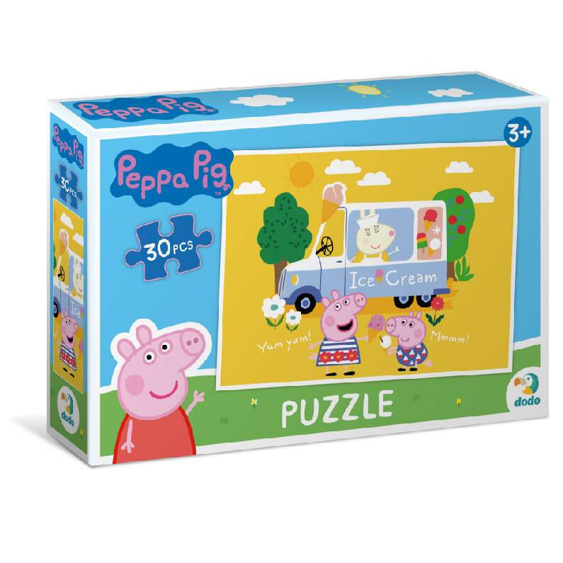 Caja del puzzle Peppa Pig Helados (30 piezas) de Dodo para niños de 3 años