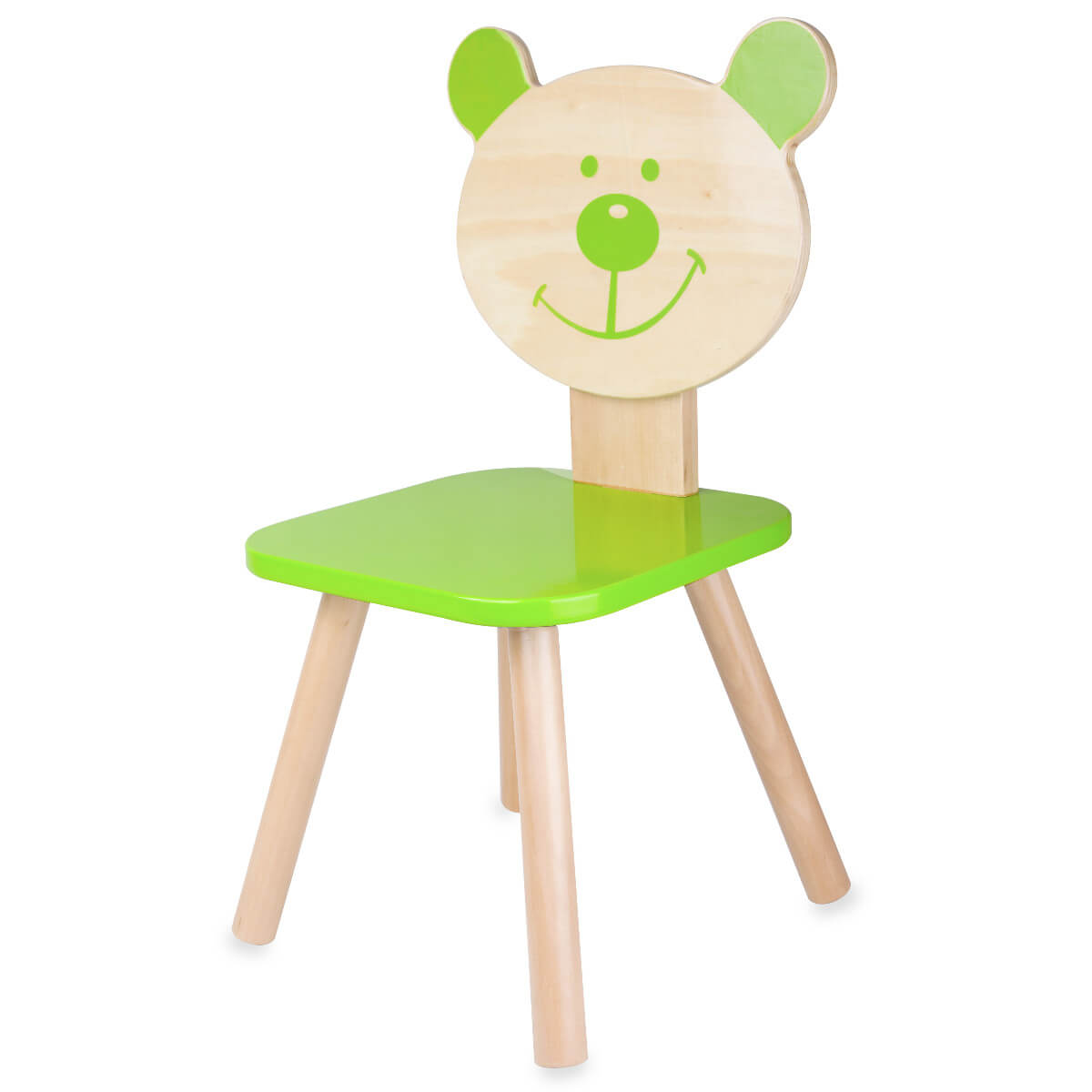 Silla infantil de madera Oso Verde Classic World