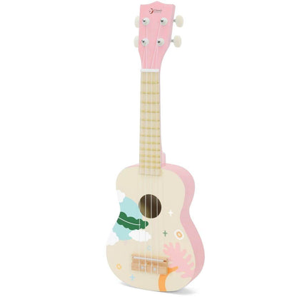 ukelele infantil de madera rosa Classic World